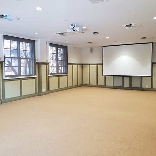 Graham Yarroll Room - Projector screen down